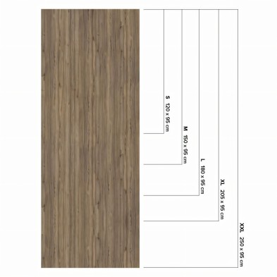 Spanish walnut wood - sizes - washable opaque vinyl for kitchen fronts, tops, doors, walls, tiles