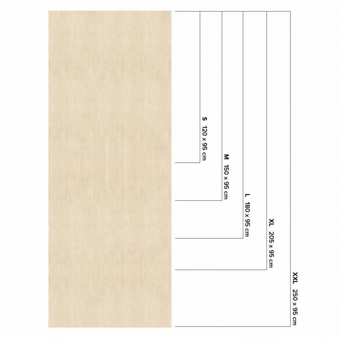 Nordic Fresno Wood - Sizes, Washable vinyl self-adhesive for furniture and floor details texture