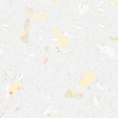 Terrazo Amarillo Claro. Vinilo lavable autoadhesivo para muebles y paredes. Detalle. Lokoloko
