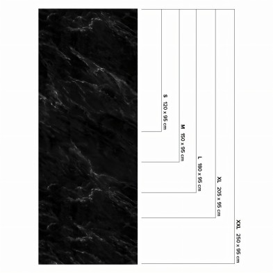  Black Marble -  measures Washable Opaque Self Adhesive Vinyl Laminate for Kitchens Toilets Walls Floors Furniture