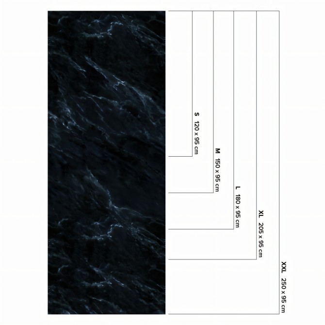  Midnight marble - measures washable self-adhesive vinyl for toilets kitchens walls furniture lokoloko