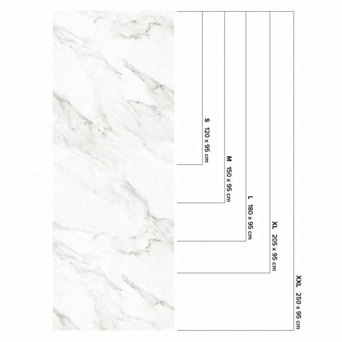 Mármol blanco Carrara - medidas vinilo autoadhesivo opaco lavable cocinas muebles paredes loko loko