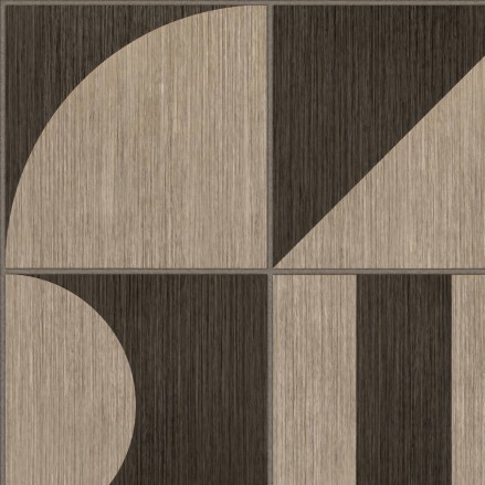 Boho Bauhaus wooden tiles - Self-adhesive washable vinyl for furniture, floors and walls