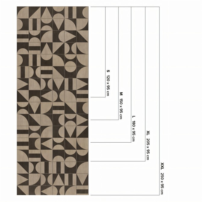 Azulejos de madera Boho Bauhaus - medidas vinilo lavable autoadhesivo laminado para muebles cocinas paredes suelos loko loko