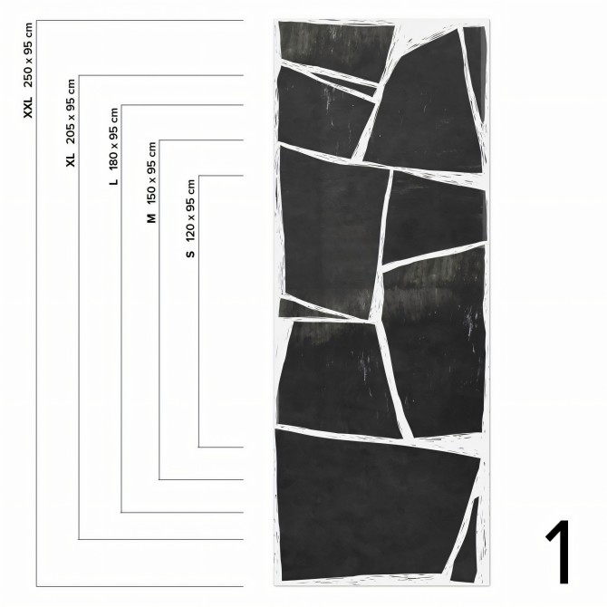  Abstraction Mural - measures 1 washable self adhesive vinyl for furniture walls loko loko