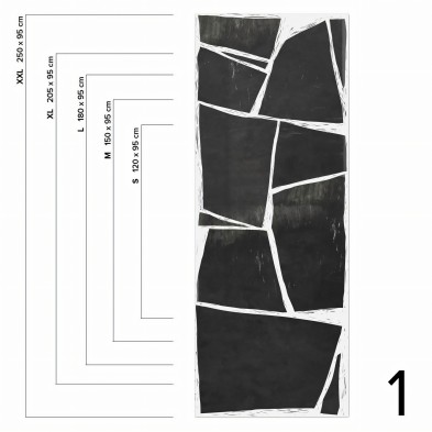 Mural Abstracción - medidas pieza 1 vinilo autoadhesivo opaco lavable para muebles paredes loko loko