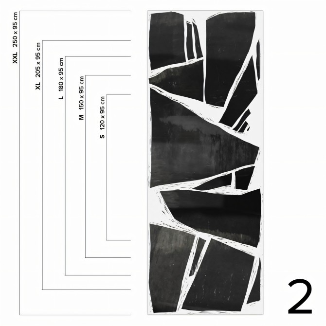 Mural Abstracción - medidas pieza 2 vinilo autoadhesivo opaco lavable para muebles paredes loko loko