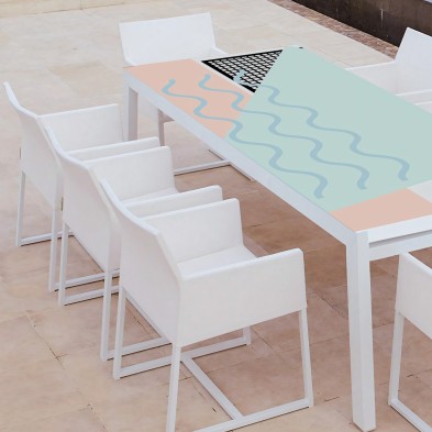 Memphis Polar - vinilo lavable autoadhesivo opaco para muebles paredes