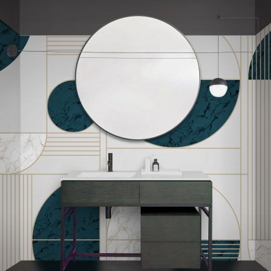 Milán-vinilo-autoadhesivo lavable laminado para aseos wc azulejos muebles paredes loko loko