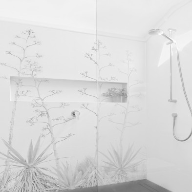 Pita - Mural de vinilo autoadhesivo lavable para paredes azulejos de ducha bano aseonordicos, mediterraneo