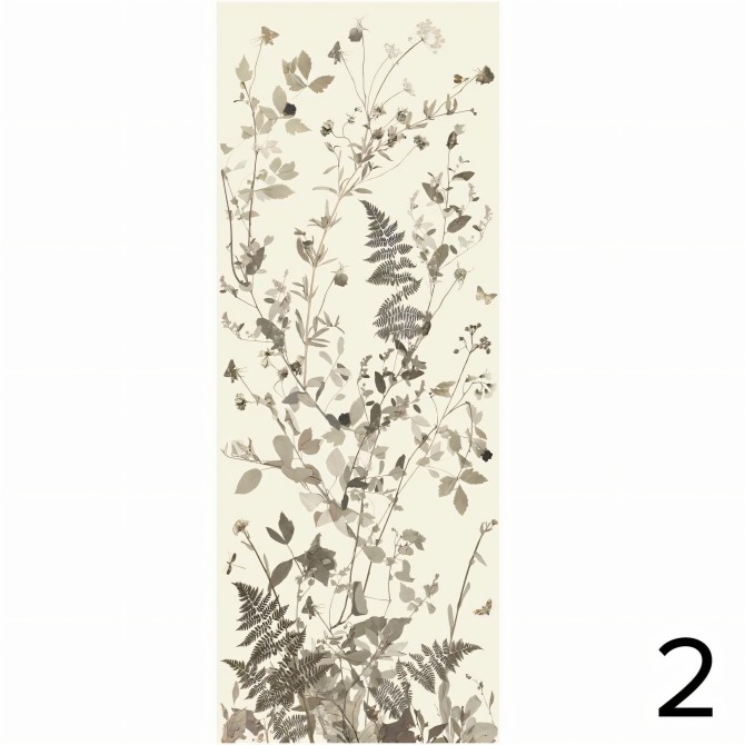 Tempus Natural - Eco-friendly self-adhesive wallpaper mural for bedroom living-room - Piece 2 - Lokoloko