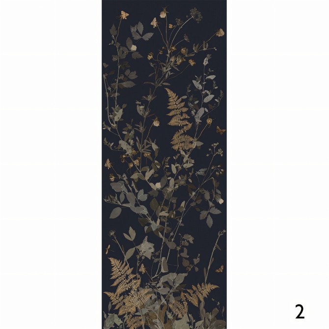 Tempus Night - Eco-friendly self-adhesive wallpaper mural for bedroom living-room - Piece 2 - Lokoloko