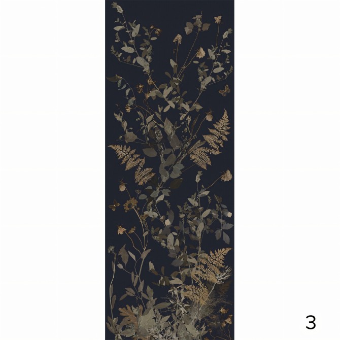 Tempus Noche - Papel pintado pared ecológico autoadhesivo para superficies lisas - Pieza 3 - Lokoloko