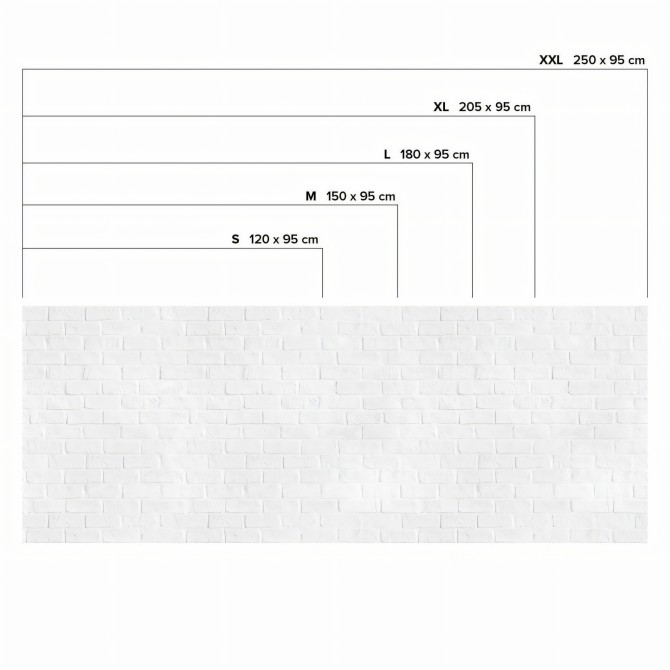 Ladrillo Blanco. Vinilo lavable autoadhesivo suelos paredes muebles cocina baño medidas.  Lokoloko