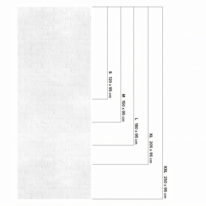 Ladrillo Blanco. Vinilo lavable autoadhesivo suelos paredes muebles cocina baño medidas.  Lokoloko