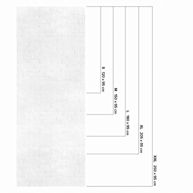 Ladrillo Blanco. Vinilo lavable autoadhesivo suelos paredes muebles cocina baño medidas.  Lokoloko