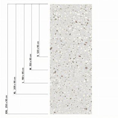 Calacatta Marble Terrazzo  - washable self-adhesive opaque vynil for furniture, floor and walls kitchen bathroom lokoloko