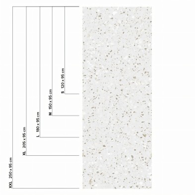 Terrazo Murano - vinilo lavable autoadhesivo opaco para paredes, muebles y suelos cocina baños. Medidas lokoloko.