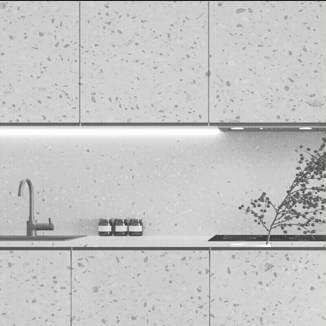 Murano Terrazzo - washable self-adhesive opaque vynil for furniture, floor and walls tiles bathroom lokoloko