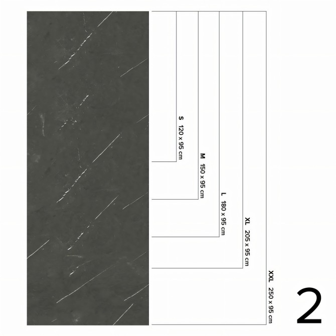 Nero Marble - washable opaque self-adhesive vinyl for walls tiles, furniture and floor bathroom and kitchen Lokoloko