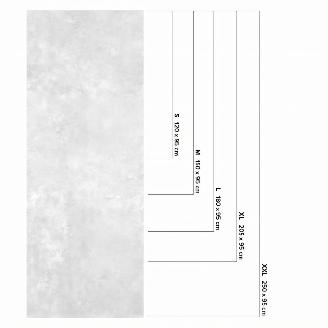 Oiza Cement -  washable self-adhesive opaque vynil for furniture, floor and walls kitchen bathroom lokoloko