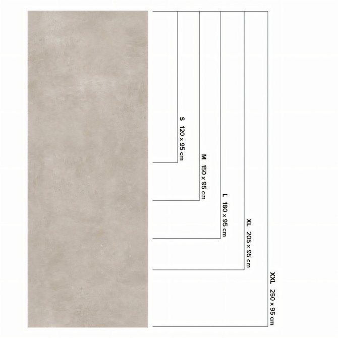 Bofill Cement -  washable self-adhesive opaque vynil for furniture, floor and walls kitchen bathroom lokoloko
