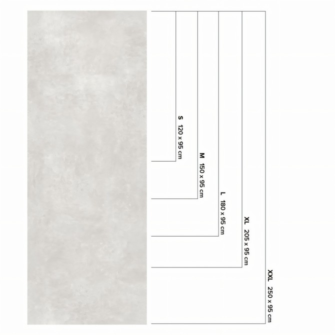 Cuzco Cement -  washable self-adhesive opaque vynil for furniture, floor and walls kitchen bathroom lokoloko