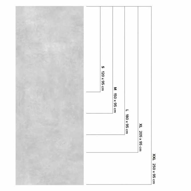 Testa Cement -  washable self-adhesive opaque vynil for furniture, floor and walls kitchen bathroom lokoloko