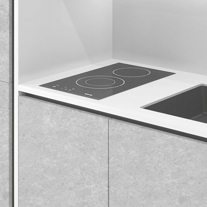 Cemento Barbican - vinilo lavable autoadhesivo opaco para paredes frente cocina puertas minimalista gris lokoloko