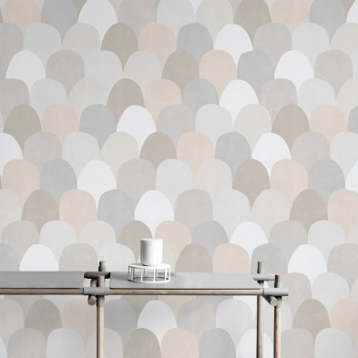 Grayfish scales - washable self-adhesive vinyl for furniture walls floors opaque laminate lokoloko detail