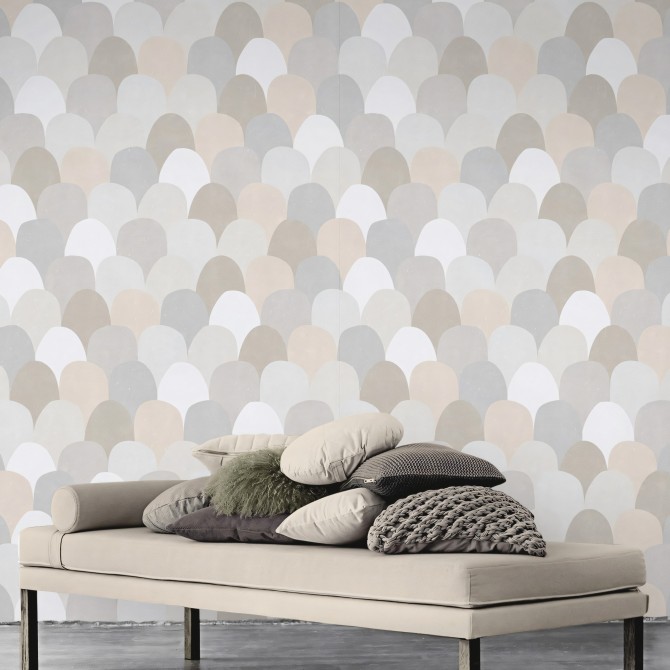 Grayfish scales - washable self-adhesive vinyl for furniture walls floors opaque laminate lokoloko detail