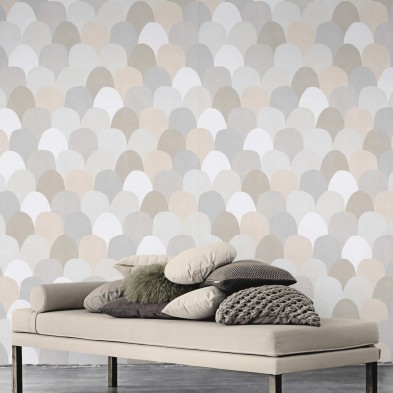 Grayfish scales - washable self-adhesive vinyl for furniture walls floors opaque laminate lokoloko detail