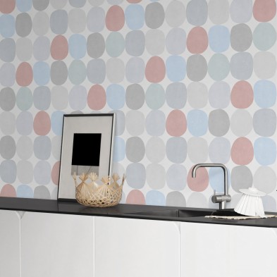 Esferas colores pasteles vinilo autoadhesivo lavable para muebles paredes suelos estilo moderno lokoloko