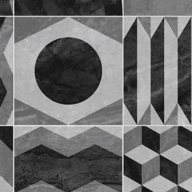 Dark vintage geometry.  Washable texture self-adhesive vinyl for furniture & walls. Lokoloko