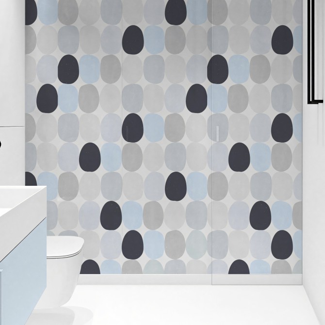 Esferas Frias vinilo autoadhesivo lavable para muebles paredes suelos azulejos aseo wc salon cocina dormitorio puertas lokoloko