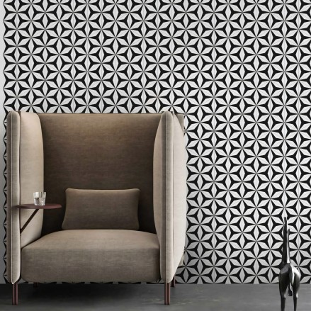 Abstract Hexagons 3 washable self adhesive vinyl for furniture walls floors kitchens toilets bedrooms living rooms lokoloko