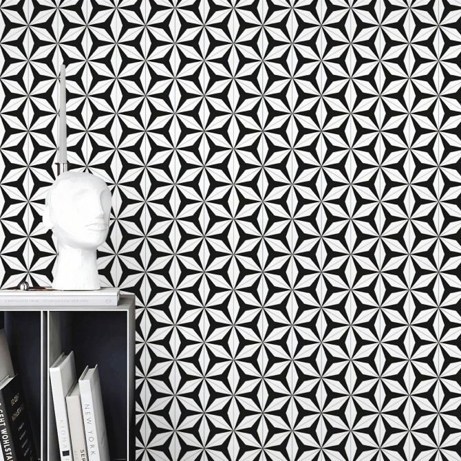 Abstract Hexagons 3 washable self adhesive vinyl for furniture walls floors kitchens toilets bedrooms living rooms lokoloko