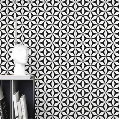 Abstract Hexagons 3 washable self adhesive vinyl for furniture walls floors kitchens toilets bedrooms living rooms lokoloko