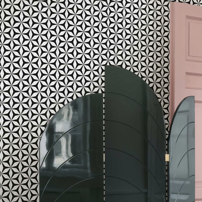 Abstract Hexagons 3 washable self adhesive vinyl for furniture walls floors kitchens toilets bedrooms living rooms lokoloko
