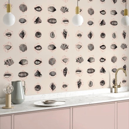 Geometric nature washable self adhesive vinyl laminate for furniture walls floors kitchens tiles doors lokoloko