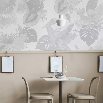 Miami Birds b/n vinilo autoadhesivo lavable para muebles paredes cafeterias pubs bares lokoloko comercios