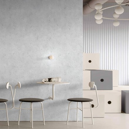 Cemento Erno- vinilo lavable autoadhesivo opaco para paredes, muebles y suelos cocinas frentes de azulejos gris minimal lokoloko