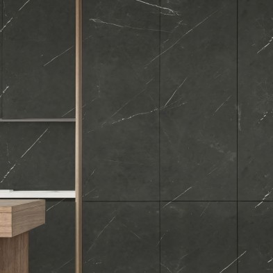 Mármol Nero - vinilo lavable autoadhesivo paredes muebles dormitorios cocinas frentes de cocina gris oscuro clasico lokoloko