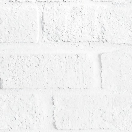 Ladrillo Blanco -  - papel pared pintado autoadhesivo sinpvc ecologico recibidor  salon minimal industrial lokoloko
