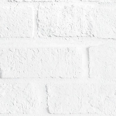 Ladrillo Blanco -  - papel pared pintado autoadhesivo sinpvc ecologico recibidor  salon minimal industrial lokoloko