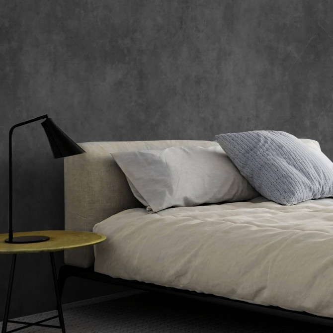 Grafito Grey Concrete - Self-adhesive eco-friendly PVC-free wallpaper for living rooms bedrooms halls corridors lokoloko 