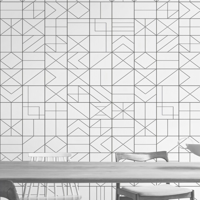 Vasili 2 - eco-friendly pvcfree self-adhesive wallpaper livingroom hall minimal japandi lokoloko