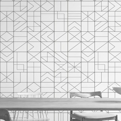 Vasili 2 - eco-friendly pvcfree self-adhesive wallpaper livingroom hall minimal japandi lokoloko