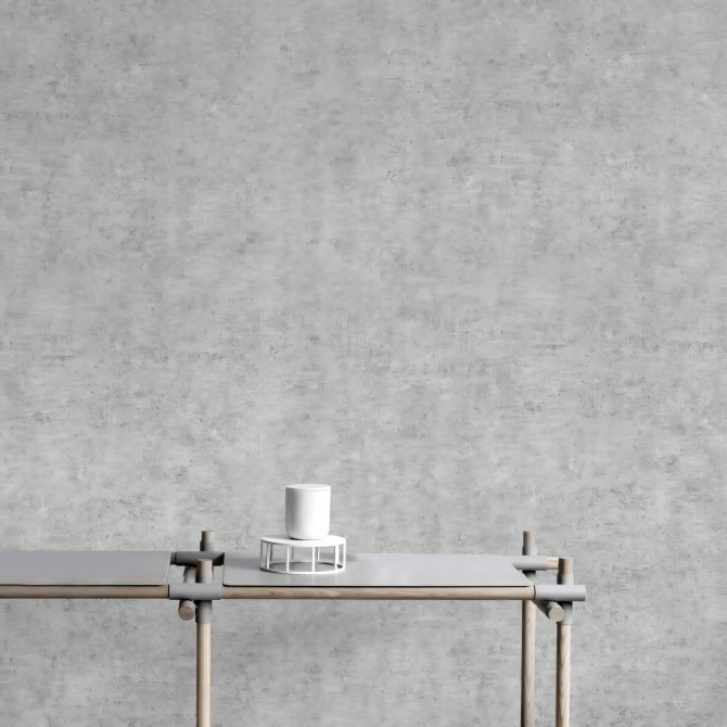 Cemento Industrial Nórdico - Papel pintado pared autoadhesivo ecologico sinPVC recibidores pasillos japandi gris lokoloko