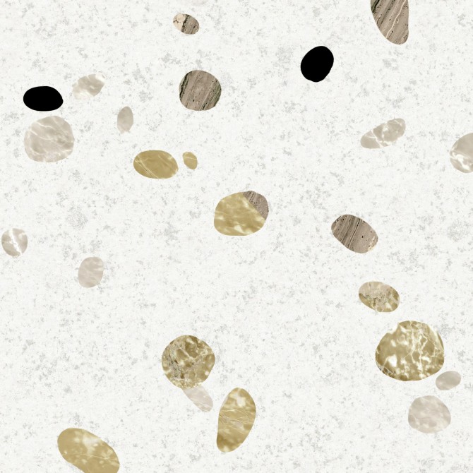 Terrazo Africano - Papel pintado pared autoadhesivo ecologico sinPVC para salones dormitorios recibidores pasillos lokoloko
